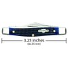 Case WR XX Pocket Knife Navy Blue Medium Stockman Item #2806 - (6344 SS) - Length Closed: 3 1/4 Inches