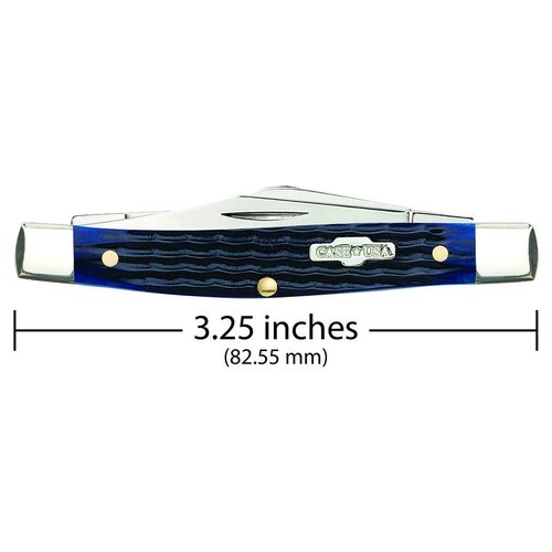 Case WR XX Pocket Knife Navy Blue Medium Stockman Item #2806 - (6344 SS) - Length Closed: 3 1/4 Inches