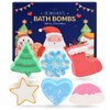 Stocking Stuffers Bath Bombs for Kids 6 Packs Bubble Bath Kids Christmas Tree, Christmas Gifts for Women, Teen Girl Gifts Gifts for Teenage Girls, Kids Bath Bombs Christmas for Boys and Girls