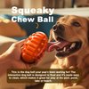 Doudele Squeaky Dog Toys Dog Toys Dog Toys for Aggressive chewers Dog Toy Puppy Toys Interactive Dog Toys Dog chew Toys Puppy Essentials pet Supplies (Orange)