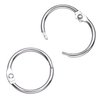 Antner 100Pcs Loose Leaf Binder Rings, 1" Diameter, Nickel Plated Metal Office Book Rings Keychain Key Rings Notebook Rings for School Office