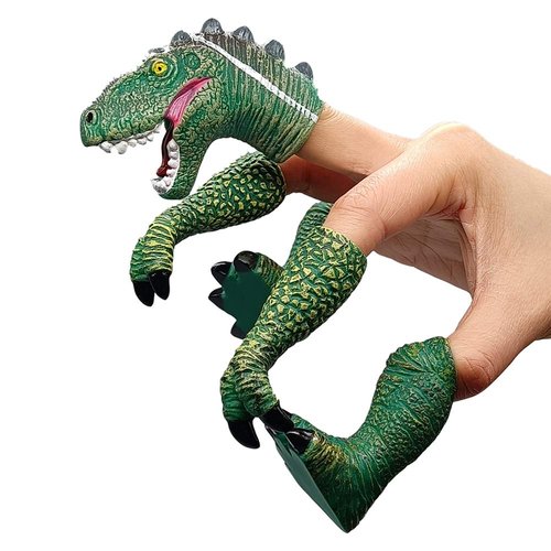 AQKILO Dinosaur Finger Puppet Set, Animals Puppet Show Theater Props, Novelty Toys Weird Stuff Gifts