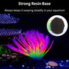 Uniclife Aquarium Imitative Rainbow Sea Urchin Ball Artificial Silicone Ornament with Glowing Effect for Fish Tank Landscape Decoration