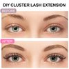 KISSXIAOYA Cluster Lashes Extensions, 144Pcs Individual Cluster Lashes D Curl 14mm, Wide Stem Cluster Eyelashes Soft Natural False Eyelashes Cluster DIY Eyelash Extension At Home (144pcs, 9mm)