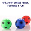 Entervending Fidget Spinners - 2 Inch Stress Balls in The Gift Box - 6 Pcs Soccer Party Favors for Kids - Mini Fidget Spinners - Classroom Prizes - Fidget Spinners for Kids for Kids