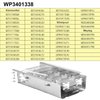 WP3401338 WP8573069 3401338 8573069 Dryer Heating Element for kitchen aid maytag whirlpool Replaces 528055 1201501 AP6013455 AP6008492 PS11741631 PS11746681, 3 Wire Heating Element Assembly