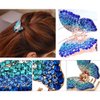 1 Piece Crystal Rhinestones Butterfly Hair Claw Clip Metal Jaw Claw Hair Clip Small Butterfly Design Bow Hair Claw Gripper for Girl Women Metal Butterfly Hair Clips(Blue)