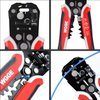 WGGE WG-014 Self-Adjusting Insulation Wire Stripper. For stripping wire from AWG 10-24, 3 in 1 Automatic Wire Stripping Tool/Cutting Pliers Tool, Automatic Strippers with Cutters & Crimper 8"