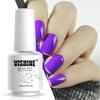 Vishine Gel Nail Polish, 0.5 OZ Purple Shade Soak Off UV LED Nail Gel Polish Manicure Salon DIY for Nail Art Long-Lastnig 15ml