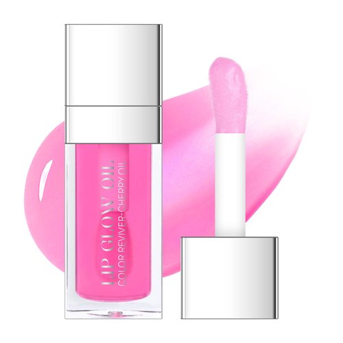FREEORR Hydrating Lip Glow Oil, Plumping Moisturizing Lip Oil Gloss, Smooth Lip Lines Plump Lip,T...