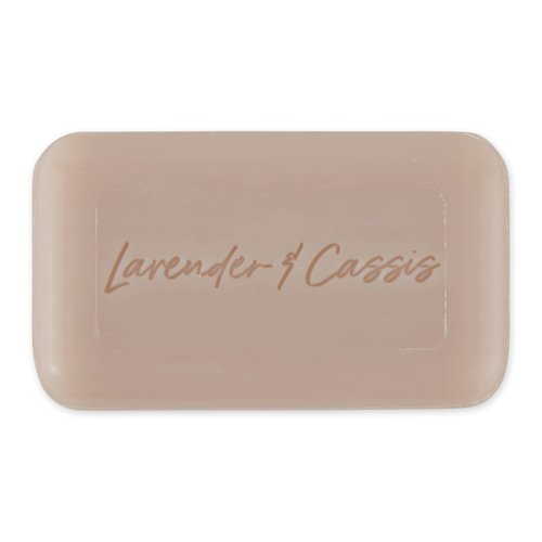 Pre de Provence Wrapped Artisanal Soap Bar, Organic Shea Butter Enriched, Natural French Skincare, Quad Milled for a Rich Smooth Lather, Lavender & Cassis, 150 Gram