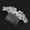 Brihasory Bowknot Bride Wedding Hair Comb Silver Crystal Rhinestone Bridal Hair Accessories for Bride Party Prom Head Pieces Flower Hair Sides Elegant Hair Clips for Women and Girls Bridesmaids Gifts