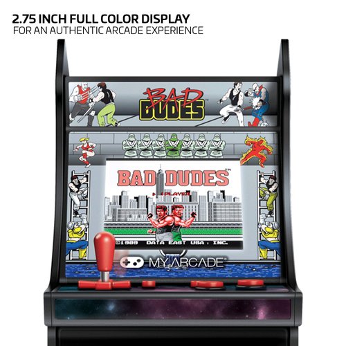 My Arcade Bad Dudes Micro Player - 6.75 Inch Mini Retro Arcade Machine Cabinet - Licensed Collectible