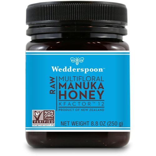Wedderspoon Raw Premium Manuka Honey, KFactor 12, 8.8 Oz, Unpasteurized, Genuine New Zealand Honey, Non-GMO Superfood, Traceable from Our Hives to Your Home