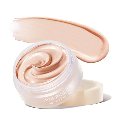 IMAKEUPNOW Primer Cream, Eye Primer with Ice Cream-like Texture for Long Lasting Powder Grip Enhances Color Payoff Eye Makeup Prevents Eyelid Staining - Light with Medium Coverage