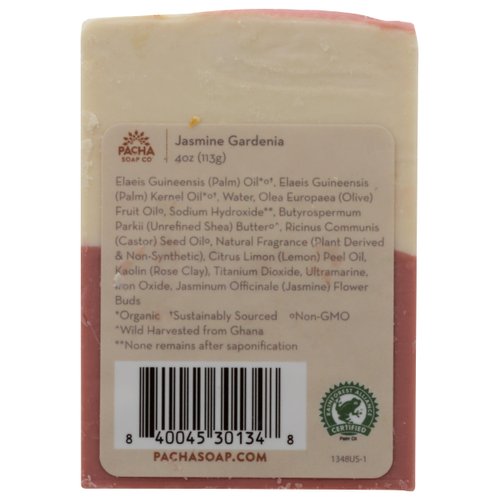 PACHA SOAP Jasmine Gardenia Bar Soap, 4 OZ