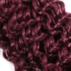 Burgundy Braiding Hair 100g Deep Wave 2 Bundle Bulk Human Hair for Braiding Deep Curly 100% Remy Human Hair Extensions for Boho Curly Wave Braids 99J Red Braiding Hair (99J, 24 Inch)