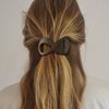 CAKURE French Concord Hair Clips Black Flat Hair Claw Clip for Thick Hair Banana Hair Barrettes for Styling Hair Accessories for Women and Girls (Pack of 2)