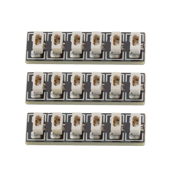eMagTech 3X 6 Port Expansion Boards DIY Kit Compatible with Lego and All Other Building Blocks Brand for LED Lights Cables Power Options 24x6.5mm
