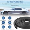 Automotive Door Weather Stripping 10Ft Car Door Rubber Edge Trim Seal Strip Gasket with Top Bulb Easy to Install for Car Bus Camper Boat RV Truck Doors and Home Applications