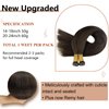 Full Shine Sew in Hand Tied Weft Hair Extensions Weft Extensions Human Hair Remy Human Hair Dark Brown Wefts Brazilian Hair For Women Invisible Weave Color #2 60 Gram 22 Inch