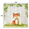 100 Woodland Animal Creatures Luncheon Napkins Disposable Paper Pack Rustic Forest Friends Fox Deer Dinner Lunch Napkin for Animals Camping Hunting