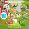 24 Sheets Farm Animals Stickers Party Favors Waterproof Stickers for Kids Animal Cute Stickers Wall Decal Self Adhesive Sticker for Farm Theme Party Decor