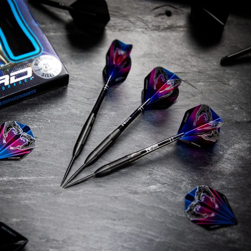 RED DRAGON Peter Wright Snakebite 3: 22g Tungsten Darts Set with Flights and Stems