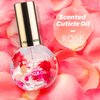 Blossom Scented Cuticle Oil, Infused with Real Flowers, Hydrating, Moisturizing, Strengthening, Made in USA, 0.5 fl. oz, Rose