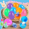 24 Pack Prefilled Easter Eggs with Easter Squishy Toys for Kids, Basket Stuffers,Filled Egg Hunt, Party Favors, Gifts Classroom Prize