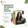Nisha Natural Henna Based Hair Color, Permanent Black Hair Color Dye, Natural Premium Henna, 100% Grey Coverage, Natural Black, 2.12 oz