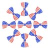 GeRRiT 4th of July Hair Bow Clips 2 Pcs American Flag Hair Barrettes Independence Day Hair Accessories Patriotic Hair Bow Hairpins Alligator Clips for Girls Women, Blue