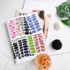 WOKOTO 20 Sheets Gradient Nail Polish Stickers Marble Nail Stickers Full Nail Wraps for Women Nails Gel Nail Strips Peel and Stick Nail Polish Stickers for Nails Gel Nail Stickers Nail Gel Stickers