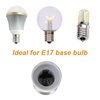 FINELED 6PACK E26 to E17 Socket Adapter,Medium Screw E26 Socket to Intermediate Base E17 Light Bulb Socket Adapter Converter Reducer
