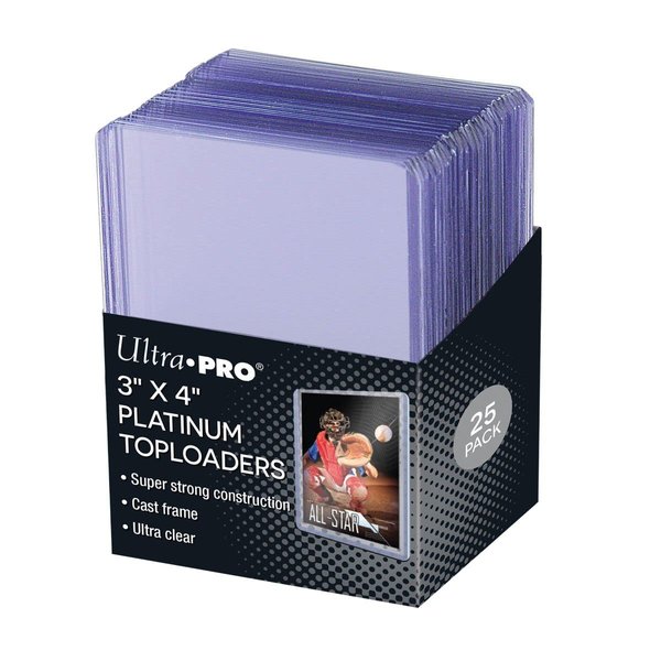 Ultra PRO Ultra Clear Platinum Toploader 25ct: Perfect for Pokemon Cards, Magic The Gathering, and Your Pokemon Card Binder - Keep Baseball, Basketball, and Football Cards Safe & Happy!