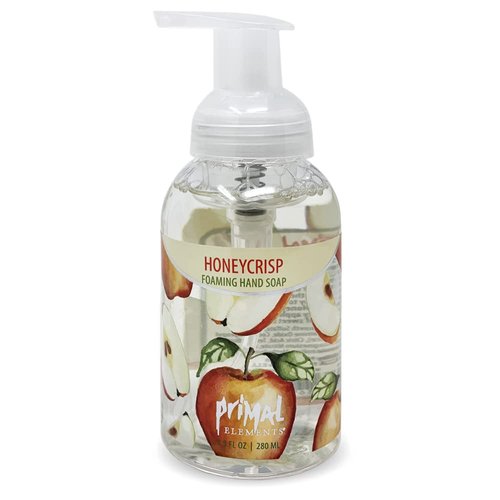 Primal Elements Nourishing Foaming Hand Soap, Gentle Hand Wash for Softer and Cleaner Hands, Washes Away Dirt – 9.5 FL OZ (Honeycrisp, 1-Pack)