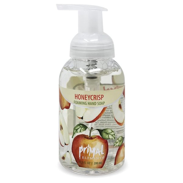 Primal Elements Nourishing Foaming Hand Soap, Gentle Hand Wash for Softer and Cleaner Hands, Washes Away Dirt – 9.5 FL OZ (Honeycrisp, 1-Pack)