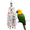 Oooct Bird Chewing Toys, Parrot Beak Grinding Calcium Stone, Bird Cage Accessories, Cage Toys for Cockatiel Parakeet Parrot Budgies Love Birds