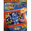 Ontel Bonus Magic Pad Deluxe Light Up LED Drawing Tablet with Extras - Includes 4 Dual Side Markets, Dry Eraser, Glow Boost Card, Fun Guide, 42 Stencils, and Carrying Case