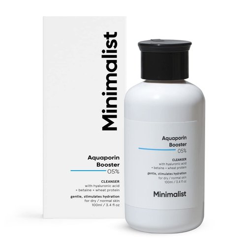 Minimalist Face Wash for Dry Skin with Hyaluronic Acid | 5% Aquaporin Booster Gently Cleanses &amp; H...