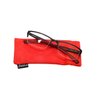 Calabria 6904 Flexie Rectangular Bendable Reading Glasses +2.00 Red Men Women One Power Readers Flexible Eyeglass Soft Case