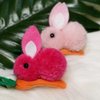 15 Pieces Easter Bunnies Carrots Hair Clips Mini Rabbits Hairbins Cute Hair Plush Decor Hairclips for Women Girls (15pcs set)