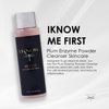 IKNOW ME FIRST Plum Enzyme Powder, Cleanser for Radiant Skincare, Facial Scrub to Complexion, Gentle Banana Powder Face Wash for Minimalist Skincare Routine (3.17oz)
