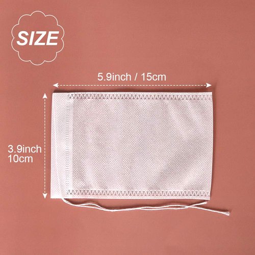 YQL Cold Brew Coffee Filter,50PCS 4x6 Inch No Mess Cold Brew Coffee Bags Disposable Mesh Brewing Bags Tea Filter Bag for Cold Brew Coffee or Tea