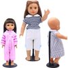 ZITA ELEMENT 2 Pcs Adjustable Doll Stand Holders Base for 14 Inch -18 Inch Doll Accessories - Black
