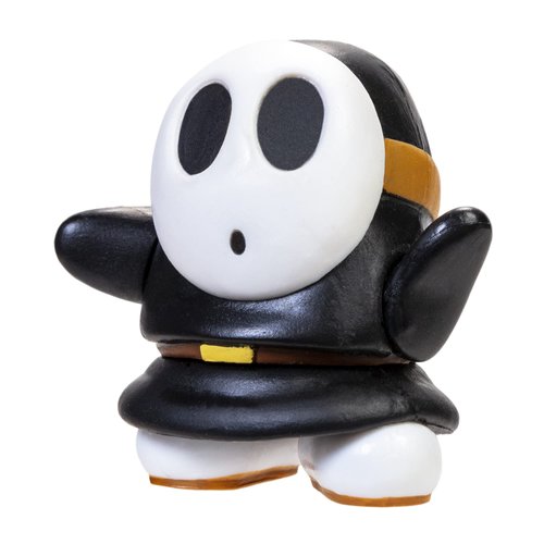 Super Mario Action Figure 2.5 Inch Black Shy Guy Collectible Toy