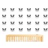 54pcs Cute Panda Wall Decals Removable Vinyl Wall Stickers for Nursery Room Baby Kids Boys Girls Bedroom Wall Decoration