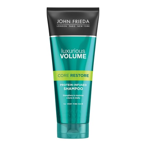 John Frieda Luxurious Volume Core Restore Protein-Infused Shampoo 250 ml, Thickening Shampoo for Thin and Fine Hair
