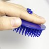 TOPMED ETS Hair Scalp Exfoliator Brush, Dandruff Cleaning Brush, Shower Scalp Shampoo Brush for Home, Office, Travel and Pets Pack of 2 (Purple & Blue)