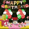 kreat4joy Farm Animal 3rd Birthday Decorations, Three i e i o Farm Party Decorations Backdrop Cake Topper Happy Birthday Banner, Farm Animal Balloons Cupcake Toppers for 3rd Kids Barnyard Farm Party
